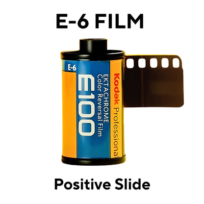 E-6 Film Develop + Scan [35mm & 120]